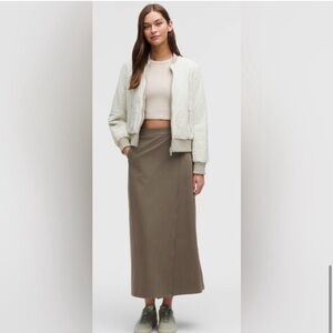 ♥️… Lululemon Elegant Tan Maxi Skirt